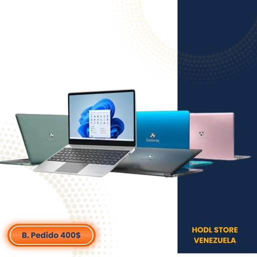 Laptop Gateway 14.1" Ultra Slim [i5+16GB+512] Escáner de huella.